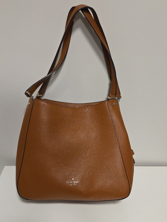 kate spade Handbags - kate spade Pebbled Leather Double-Handle Shoulder Bag in Tan Brown